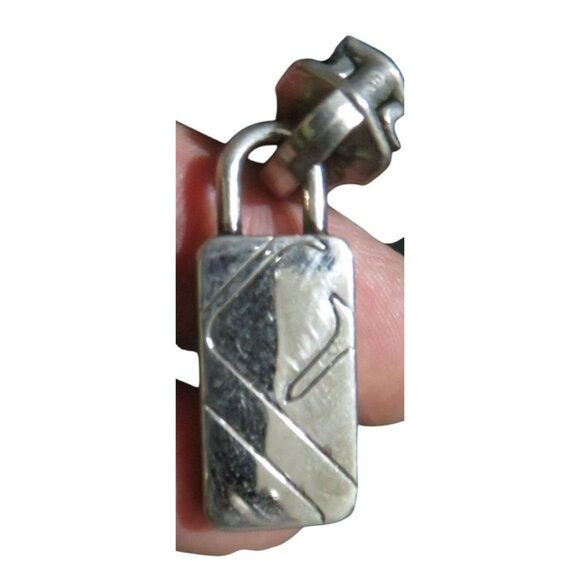 Furla Vintage black crocodile embossed Italian leather double handle bag - Picture 10 of 14